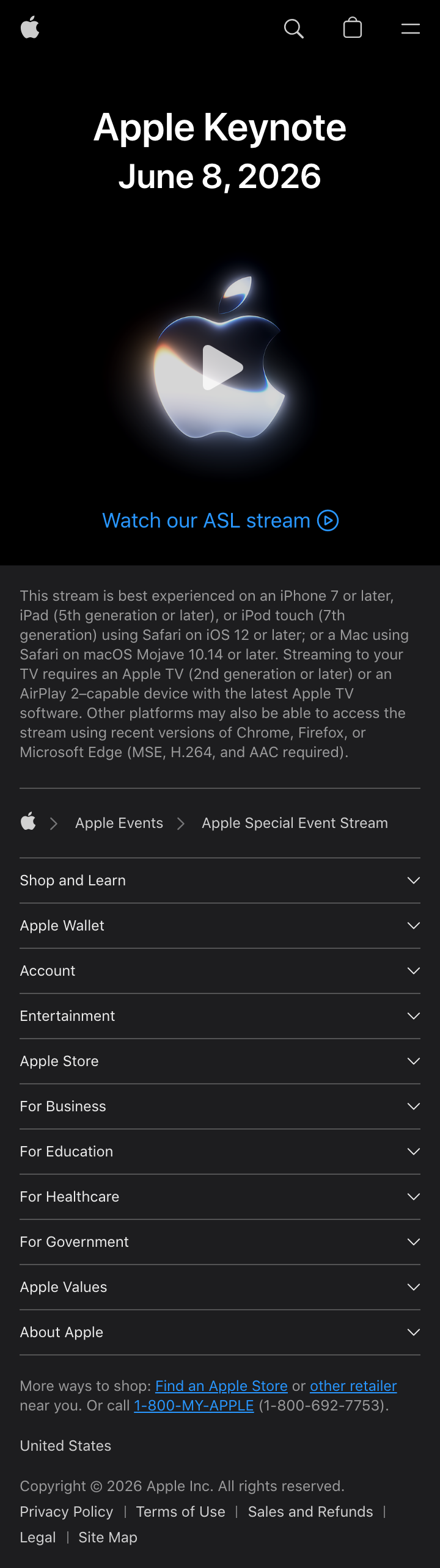 Sample output — Apple mobile screenshot